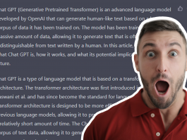 A man, looking shocked in front of an article written by Chat GPT. Image coutesy of Pexels - Andrea Piacquadio